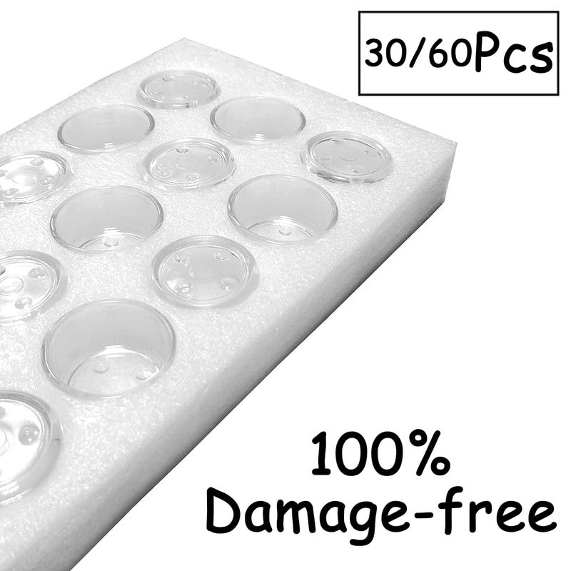 GOLDEAL 30 PCS Small Clear Glass Tealight Candle Holders,Tealight Holders Bulk Use for Weddings Parties Dinner,for 1.5" Tealight. as Well as Candle Mouldâ€¦ - Image 5